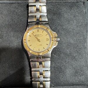 Raymond Weil Two-Tone Gold and Silver Watch